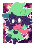  &lt;3 anthro black_body bovid caprine chibi clothing cute_expression cute_fangs darkner deltarune extyrannomon_(artist) eyewear glasses goat green_clothing happy hi_res male mammal open_mouth ralsei scarf simple_background simple_eyes solo video_games 