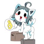  female hair itsunknownanon mammal simple_background tem temmie_(undertale) undertale video_games white_body 