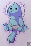  2020 3_fingers 3_toes amphibian anthro bds17 bed bedding bedding_background bedroom_eyes belly blue_body blue_eyes blue_skin blue_tail bulge clothed clothing eyebrows feet fingers furniture glistening glistening_body grey_clothing grey_underwear half-closed_eyes hand_behind_head hi_res looking_at_viewer looking_away lying male narrowed_eyes nintendo on_bed pillow pok&eacute;mon pok&eacute;mon_(species) quagsire seductive semi-anthro soles solo teal_eyes thick_thighs toes underwear underwear_only video_games watermark 