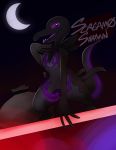  absurd_res digital_media_(artwork) fan_character genitals hi_res male moon night nintendo penis pok&eacute;mon pok&eacute;mon_(species) salazzle screamoshaymin video_games 