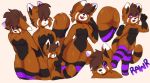  ailurid anthro better_version_at_source clothing ear_droop group legwear male mammal orion_(oriontheredpanda) oriontheredpanda purple_eyes rawr red_panda solo thick_butt thick_thighs thigh_highs 