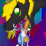  1:1 absurd_res anthro canid canine duo female female/female fox fuse_(erikaispanlol) hi_res hybrid jackals_paradise mammal misty_(erikaispanlol) romantic romantic_couple vore 