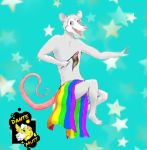  american_opossum anthro dante_mutt(artist) didelphid lgbt_pride male male/male mammal marsupial pride_colors solo 