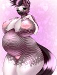  absurd_res anthro belly big_belly big_breasts big_nipples breasts butt curvy_figure equid equine felicer female genitals hi_res horse huge_breasts mammal nipples nude pregnant pussy simple_background slightly_chubby smile solo thick_thighs tongue 