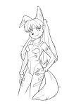  absurd_res anthro female futuristic hi_res hybrid monochrome solo tama-tama unknown_artist 