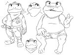  anthro blush briefs clothing flookz hat headgear headwear male monochrome multiple_images nintendo shirt sketch slightly_chubby slippy_toad solo star_fox tank_top tighty_whities toad_(disambiguation) topwear underwear video_games white_clothing white_underwear 