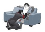  age_difference allegro_(character) angel_puppy anthro better_version_at_source couch_sex duo eyewear fellatio furniture glasses hybrid krousser male male/male mammal older_penetrated oral oral_penetration penetration penile procyonid pubes raccoon sex sofa ursid 