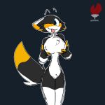  1:1 animal_humanoid breasts butt canid canine canis female fox furry_tail hi_res humanoid hybrid ketofur_(artist) mammal mammal_humanoid pubes skade skade_(artist) skade_nsfw_(artist) wolf 