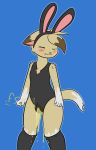  2018 anthro blue_background blush bodily_fluids bulge bunny_ears_(cosmetic) clothed clothing domestic_cat felid feline felis fur genital_fluids hi_res legwear leotard male mammal multicolored_body multicolored_fur omorashi onomatopoeia peeing ritz_(ritzcat) ritzcat simple_background solo sound_effects standing text two_tone_body two_tone_fur urine watersports wetting wetting_leotard white_body white_fur yellow_body yellow_fur 