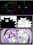  anthro comic domination duo english_text erection felid feline genitals green_eyes hi_res hypnosis imminent_sex incineroar legendary_pok&eacute;mon male male_domination mammal mewtwo mind_control nintendo penis pok&eacute;mon pok&eacute;mon_(species) submissive submissive_male text torquewintress video_games 