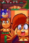 2:3 anthro archie_comics breasts chipmunk christmas digital_media_(artwork) duo eulipotyphlan female gift ground_squirrel hedgehog hi_res holidays male male/female mammal nude rodent sally_acorn sciurid sonic_the_hedgehog sonic_the_hedgehog_(archie) sonic_the_hedgehog_(comics) sonic_the_hedgehog_(series) superbunnygt surprise tagme 