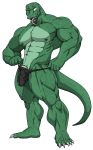  2021 abs accessory anthro barazoku beastars big_muscles bulge claws clothing clothing_pull cock_ring collaboration genital_outline genitals gosha_(beastars) green_body hi_res jewelry komodo_dragon kyuuhari lizard long_tongue looking_at_viewer male monitor_lizard multicolored_body muscular muscular_anthro muscular_male navel nipples one_eye_closed open_mouth open_smile pecs penis penis_accessory penis_jewelry penis_outline quads reptile scalie sharp_teeth simple_background smile solo standing teeth thick_thighs thong thong_pull toe_claws tongue tongue_out two_tone_body underwear underwear_pull white_background wink wolfoxokamichan 