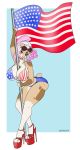  anthro breasts canid canine canis domestic_dog eyewear female hair heterochromia hi_res horsefever mammal solo stars_and_stripes sunglasses united_states_of_america 