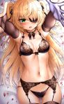  bra eyepatch fischl_(genshin_impact) garter_belt genshin_impact lingerie pantsu stockings sunhyun thighhighs 