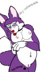  andromorph anthro everest_(paw_patrol) everestpuppypaws female female/female feral intersex paw_patrol solo 