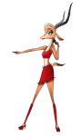  antelope anthro bovid clothed clothing disney female fully_clothed gazelle gazelle_(zootopia) hi_res holding_object mammal midriff rin_tyan simple_background solo white_background zootopia 