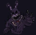 2020 ambiguous_gender animatronic anthro body_horror bone bow_tie claws five_nights_at_freddy&#039;s lagomorph leporid long_ears looking_aside machine mammal mr.wormdwideweb nightmare_fuel open_mouth pink_eyes purple_body rabbit reaching_towards_viewer ribs robot sharp_teeth solo spikes spikes_(anatomy) teeth twisted_bonnie_(fnaf) video_games what_has_science_done whiskers 