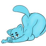  1:1 anthro ass_up big_breasts breasts cartoon_network domestic_cat felid feline felis female hi_res looking_at_viewer mammal nicole_watterson raised_tail sleepingpowder solo the_amazing_world_of_gumball 