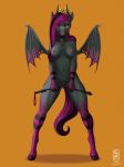  anthro areola bat_pony bat_wings blush breasts collar crown cutie_mark demon ear_piercing equid equine fan_character female genitals hasbro horn looking_at_viewer mammal membrane_(anatomy) membranous_wings my_little_pony navel navel_piercing nipple_piercing nipples nude open_mouth piercing pussy regio riding_crop saddnesspony solo spread_legs spreading unguligrade_anthro whip wings 