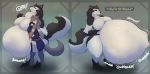  absurd_res anthro armello asaneman belly big_belly big_breasts breasts canid canine canis clothed clothing digestion digitigrade english_text erection erection_under_clothing female female_pred hi_res hindpaw huge_breasts hyper hyper_belly magna_(armello) male mammal motion_lines nude paws rumbling_stomach simple_background sound_effects speech_bubble text thane_(armello) thick_thighs video_games vore wide_hips wolf 