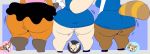  aggressive_retsuko ailurid antelope anthro better_version_at_source big_breasts big_butt bovid breasts butt canid canine clothed clothing cross-popping_vein denizen1414 eyes_closed female fennec fenneko fox fur gazelle group hand_on_hip huge_butt mammal one_eye_closed open_mouth rear_view red_panda retsuko sanrio short_stack simple_background smile standing thick_thighs tsunoda vein wide_hips wink 