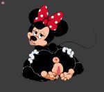  absurd_res anus bow butt clothing disney feet female genitals gloves handwear hi_res lazzylad looking_at_viewer mammal minnie_mouse mouse murid murine nude pussy rodent soles solo toes 