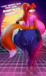  anthro big_breasts big_butt breasts butt canid canine female fox hi_res holding_butt huge_breasts huge_butt hyper hyper_breasts looking_back mammal solo thebigbadwolf01 thick_thighs 