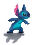  2020 4_fingers 4_toes alien ambiguous_gender black_eyes blue_body blue_claws blue_fur blue_nose chest_tuft claws cristpony disney experiment_(lilo_and_stitch) fingers fur head_tuft lilo_and_stitch notched_ear semi-anthro simple_background small_tail solo standing stitch_(lilo_and_stitch) toe_claws toes tuft white_background 