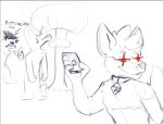  anthro blocking male meme phone pikie_folfuwu sherman_schmidt_never sketch solo 