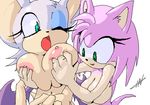  amy_rose nem rouge_the_bat sega sonic_team 