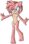  abstract_background alpha_channel amy_rose anthro buttercup_saiyan female green_eyes headband hedgehog looking_at_viewer mammal nude plain_background pussy sega solo sonic_(series) sonic_team transparent_background 