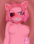  akari_sucks animal_humanoid anthro big_breasts breasts clothed clothing domestic_pig fangs female frown glowing glowing_eyes hair hi_res humanoid mammal mammal_humanoid nipples pig_humanoid piggy_(roblox) pink_body pink_hair pink_skin red_eyes roblox solo suid suid_humanoid suina suina_humanoid sus_(pig) topless white_eyes 