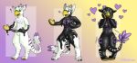  absurd_res anthro atlasgryphon avian female gender_transformation gryphon handles handles_on_hips hi_res latex_transformation literalcrow male mtf_transformation mythological_avian mythology rubber solo transformation 