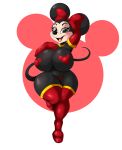  alpha_channel anthro armwear big_breasts black_nose breasts clothing digital_media_(artwork) disney elbow_gloves eyebrows female front_view gloves handwear hi_res huge_breasts legwear mammal minnie_mouse mouse murid murine navel open_mouth pasties rodent signature solo suirano thick_thighs 