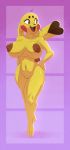  &lt;3 2021 anthro areola big_breasts biped black_body black_fur black_nose breasts brown_areola brown_nipples digital_media_(artwork) female fur genitals hi_res komdog looking_aside navel nintendo nipples nude open_mouth pikachu pok&eacute;mon pok&eacute;mon_(species) pok&eacute;morph pussy red_body red_fur simple_background small_waist smile solo solo_focus video_games whiskers yellow_body yellow_fur 