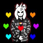  &lt;3 2021 4_fingers anthro asriel_dreemurr_(god_form) black_background black_sclera boss_monster bovid caprine clothed clothing crackers curved_horn digital_media_(artwork) fingers floppy_ears frown fully_clothed fur head_tuft horn jacket logo male mammal meme neck_tuft shirt simple_background solo soul standing supreme t-shirt text the_north_face topwear tuft undertale video_games white_body white_fur 
