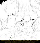  2020 3_toes ambiguous_gender anthro attack barefoot biped black_and_white breasts canid canine cheek_tuft claws comic crush defeat dialogue digital_drawing_(artwork) digital_media_(artwork) duo english_text facial_markings facial_tuft fainted fainting fan_character female fidchellvore fluffy fluffy_hair fluffy_mane foot_on_head foot_shot front_view fur fur_tuft grass hair head_markings hildegard_(fidchellvore) line_art low-angle_view lying mammal mane markings monochrome motion_lines nintendo nude on_front on_ground paw_on_head paw_shot paws plant pok&eacute;mon pok&eacute;mon_(species) rubble side_boob simple_background sketch standing step stepped_on stomped stomping text three-quarter_view tired toes tuft video_games weak white_claws wounded x_eyes yellow_text zoroark 