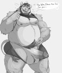  &lt;3 2021 anthro balls belly big_balls big_penis clothing english_text erection genitals hi_res male mammal moobs nipples overweight overweight_anthro overweight_male penis simple_background solo suid suina sus_(pig) text underwear vitashi wild_boar 