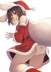  animal_ears bunny_ears christmas inaba_tewi mamemochi pantsu skirt_lift tail touhou 