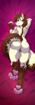  absurd_res anthro butt dakimakura_design girly hi_res male mammal mephitid skunk solo tiramis&uacute; unknown_artist 