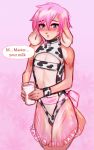 anthro apron cervid clothed clothing crossdressing girly hair male mammal milk pink_hair solo targso 
