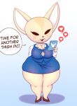  &lt;3 aggressive_retsuko anthro big_breasts blush breasts canid canine cellphone cleavage clothed clothing dialogue english_text female fennec fenneko fox fur hand_behind_back hi_res holding_cellphone holding_object holding_phone huwon mammal open_mouth phone sanrio short_stack simple_background smile solo standing text thick_thighs tongue wide_hips 