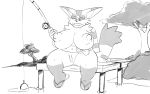  16:10 2018 anthro areola bedroom_eyes belt big_breasts big_the_cat breasts cheek_tuft chest_tuft clothing crossgender detailed_background domestic_cat eyelashes facial_tuft felid feline felis female fishing fishing_rod fluffy fluffy_tail footwear fur genitals hi_res long_eyelashes mammal monochrome mostly_nude narrowed_eyes nipples outside pier plant pubes pussy sandals seductive sitting sketch solo sonic_the_hedgehog_(series) striped_body striped_fur striped_tail stripes therammerscafe tree tuft water widescreen 