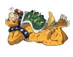  &lt;3 bowser butt claws koopa looking_at_viewer male mario_bros nintendo scalie sharp_claws sharp_teeth shell simple_background solo teeth video_games z0mbieraptor 