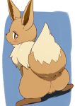  2020 anus blush brown_body brown_fur brown_nose crouching digital_media_(artwork) dipstick_tail eevee female feral fur genitals hi_res koorinezumi looking_at_viewer looking_back multicolored_body multicolored_fur multicolored_tail neck_tuft nintendo pok&eacute;mon pok&eacute;mon_(species) pussy quadruped rear_view solo tan_body tan_fur tuft two_tone_body two_tone_fur video_games 