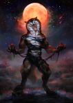  2020 anthro canid canine clothing hi_res male mammal moon rakan simargl solo star torn_clothing were werecanid werecanine werewolf 