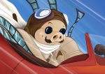  2018 aircraft airplane anthro av3r aviator_cap aviator_goggles clothing domestic_pig eyewear facial_hair film_reel ghibli goggles goggles_on_head jacket male mammal mustache pilot pink_body porco_rosso porco_rosso_(character) scarf smile snout solo suid suina sunglasses sus_(pig) topwear 