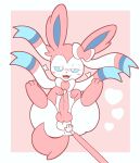  alliwaise animal_genitalia animal_penis anus balls blush bodily_fluids bow canine_penis cum cute_face eeveelution feral genital_fluids genitals hand_on_balls hi_res knot looking_at_viewer lying male nintendo on_back open_mouth paws penis pok&eacute;mon pok&eacute;mon_(species) pok&eacute;mon_amie precum raised_paw ribbons solo stylus sylveon teeth video_games 