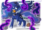  bodily_fluids derp_eyes drooling epicsubterfuge equid equine feces female friendship_is_magic hasbro horn horse insane mammal my_little_pony pony princess_luna_(mlp) saliva saliva_string scat smile solo tantabus tears tentacles tongue tongue_out wing_boner winged_unicorn wings 