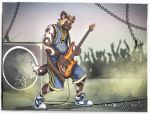  absurd_res african_wild_dog amplifier anthro bass_guitar belly black_nose bottomwear bracelet brown_body brown_fur canid canine canis chain charmersshelter chubby_male clothed clothing crowd darius_davis detailed_background digital_media_(artwork) english_text footwear frohawk fur group guitar hair hi_res holding_object jewelry male mammal multicolored_body multicolored_fur musical_instrument necklace outside playing_bass playing_music plucked_string_instrument shirt shoes shorts slightly_chubby smoke sneakers solo string_instrument text text_on_clothing text_on_shirt text_on_tank_top text_on_topwear topwear 